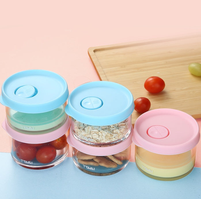 Glass Food Container With Scale