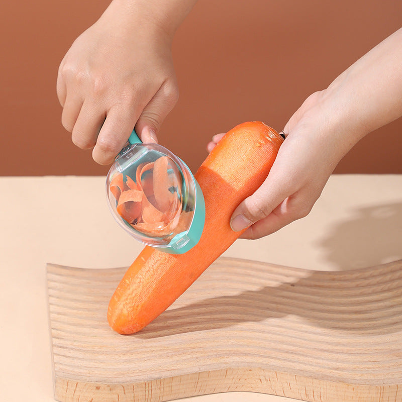 Vegetable Peeler With Storage